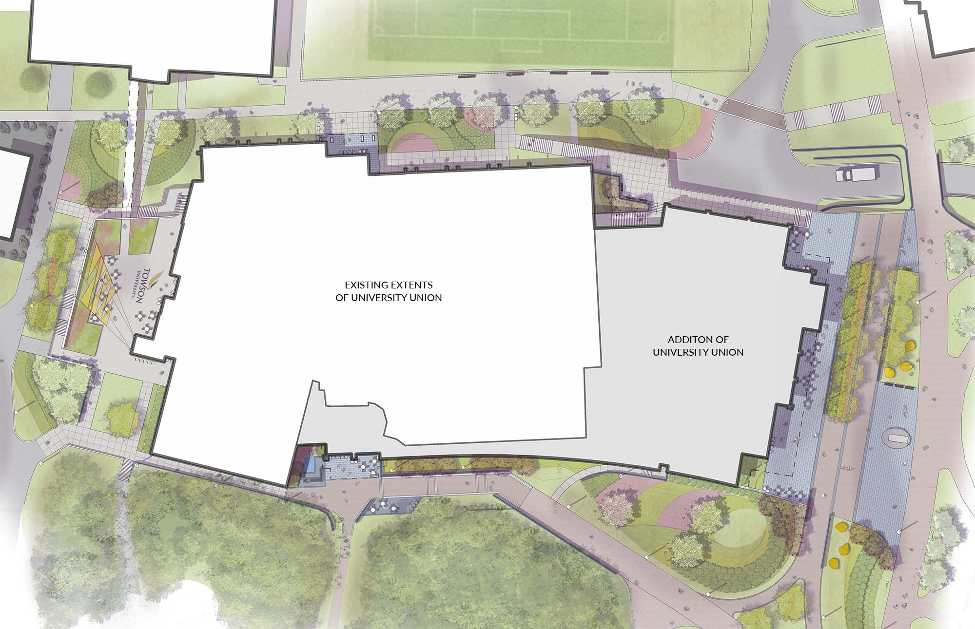 Plan Rendering of Student union