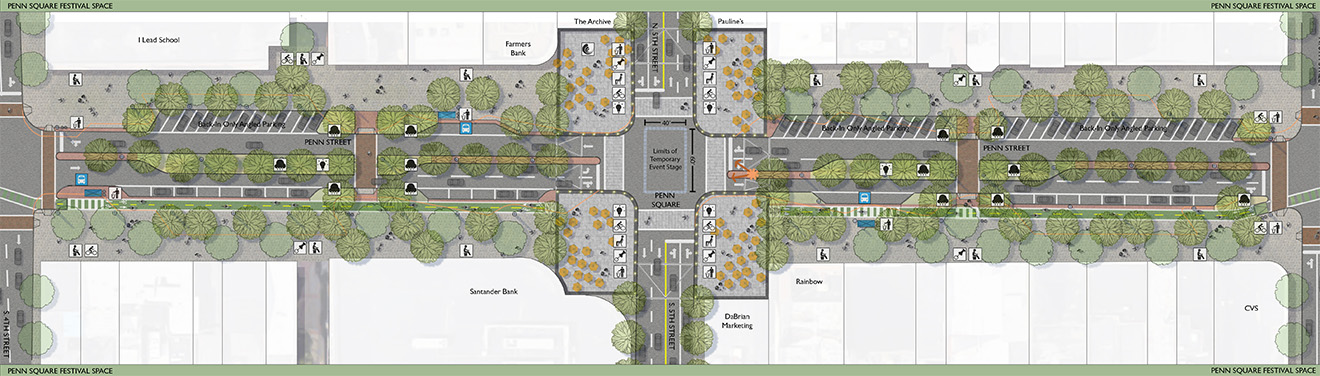 Rendering of Penn Street Plan View