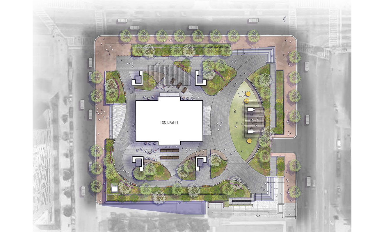 Plan View of 100 Light Street Plaza