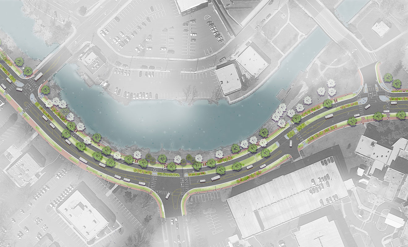 Plan View of Streetscape Improvements