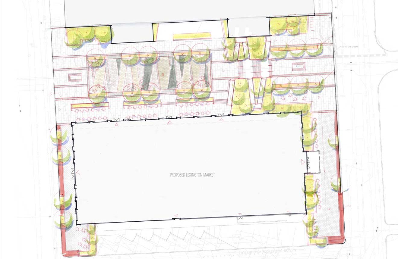 Lexington Market Site Plan Sketch