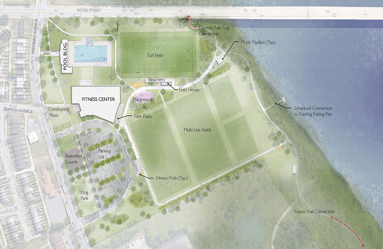 Final master plan for Middle Branch Park