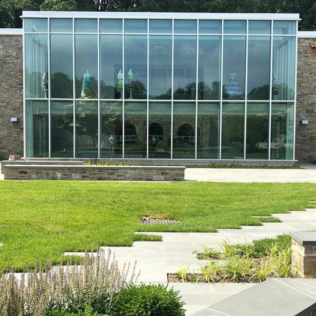 Notre Dame Prep STEAM Building Courtyard