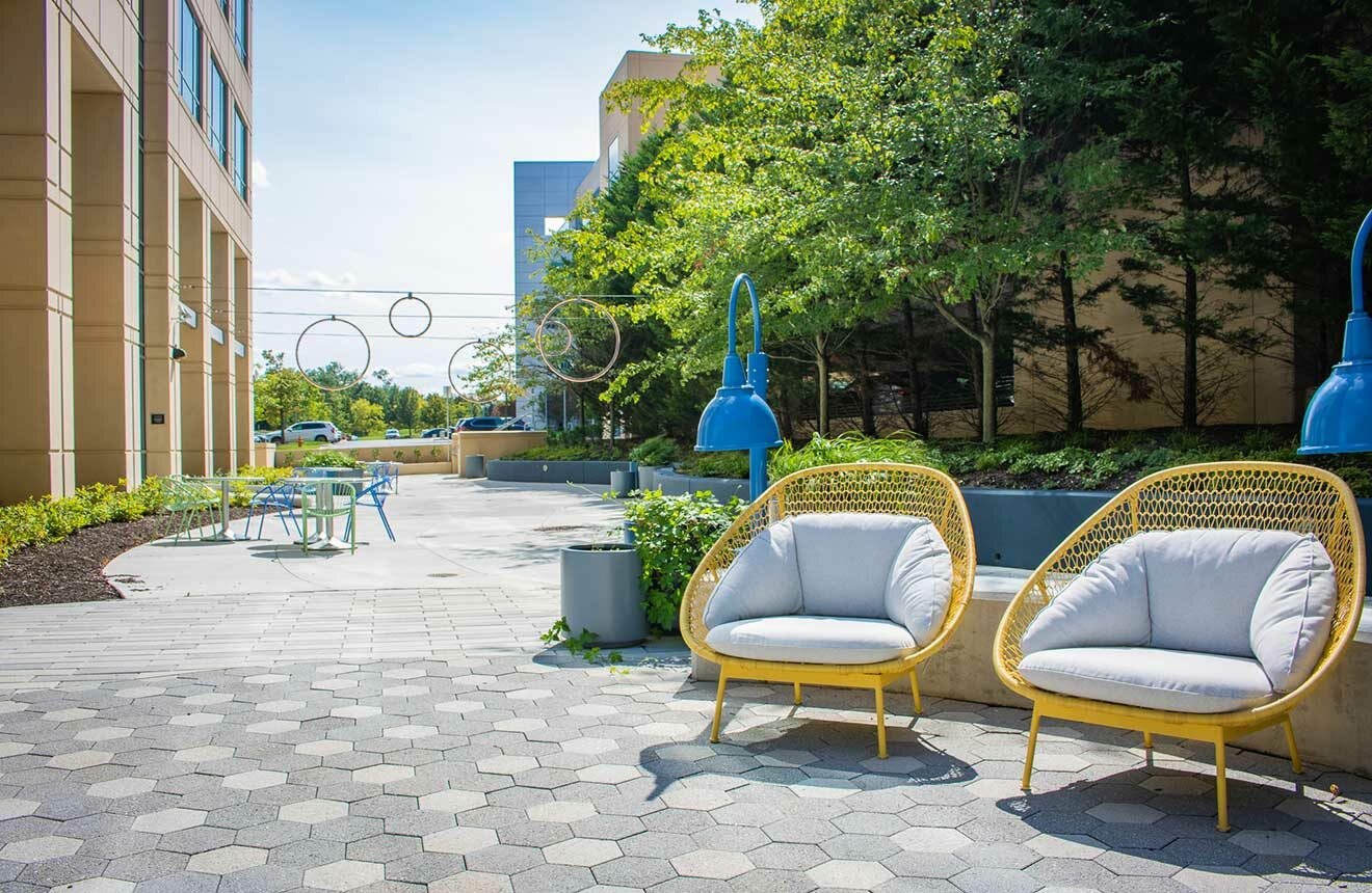 Comfy Seating area in the paver field