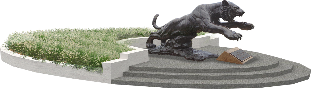 Towson Tiger Sculpture